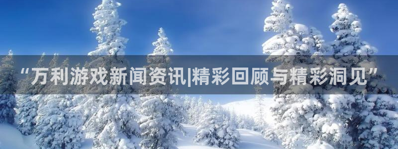 沐春蓝冠娱乐：“万利游戏新闻资讯|精彩回顾与精彩洞见”
