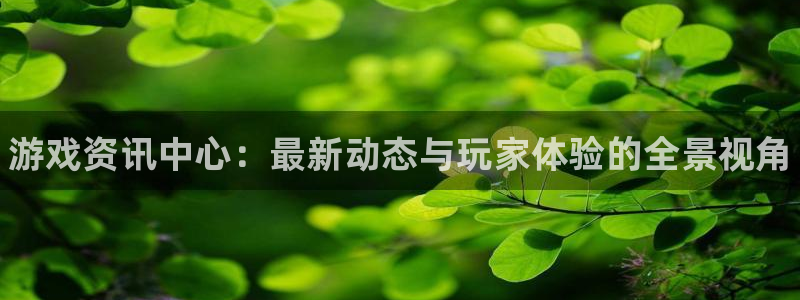 蓝冠娱乐注册账号：游戏资讯中心：最新动态与玩家体验的全景视角